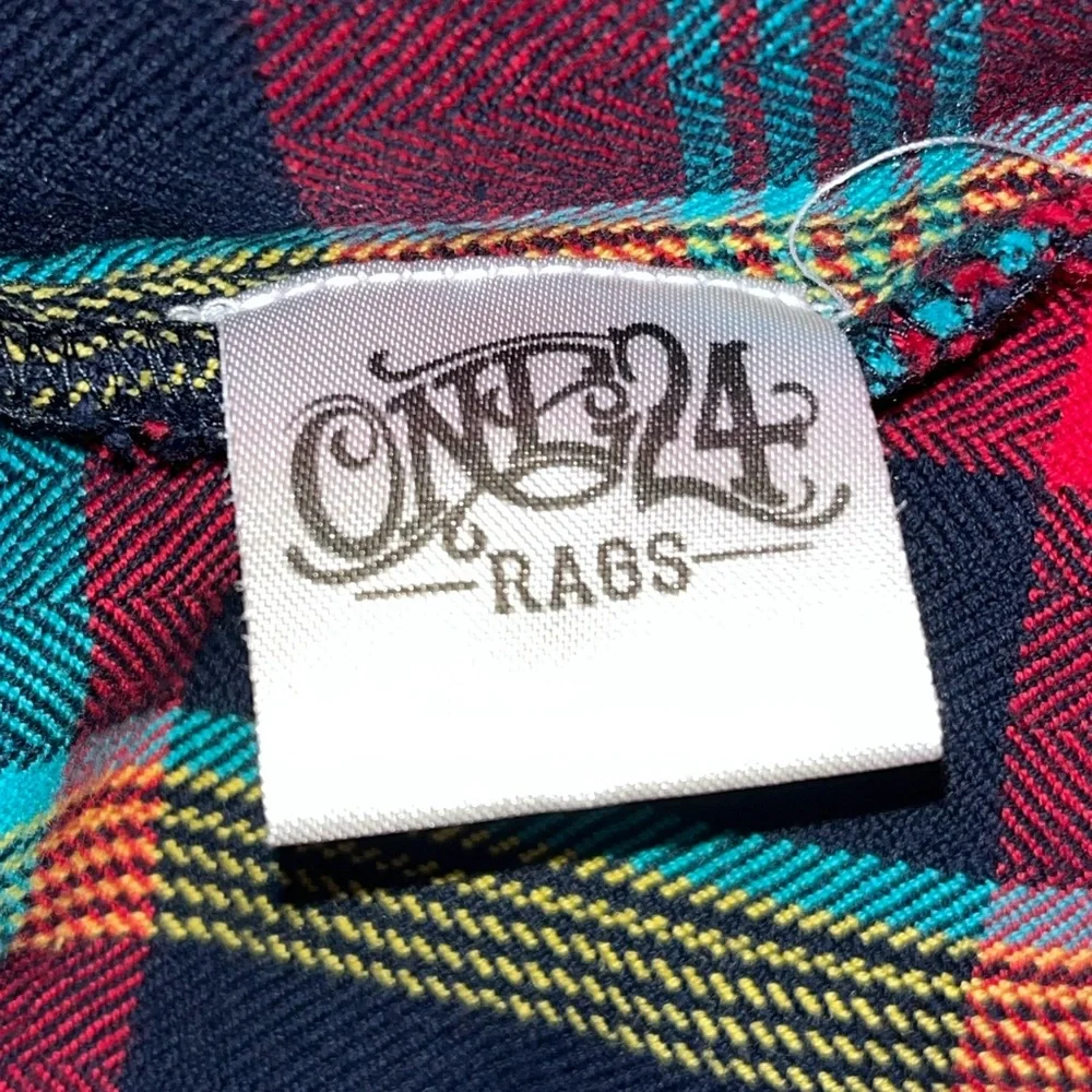 One24 Rags Flannel Button Up - Picture 5 of 6
